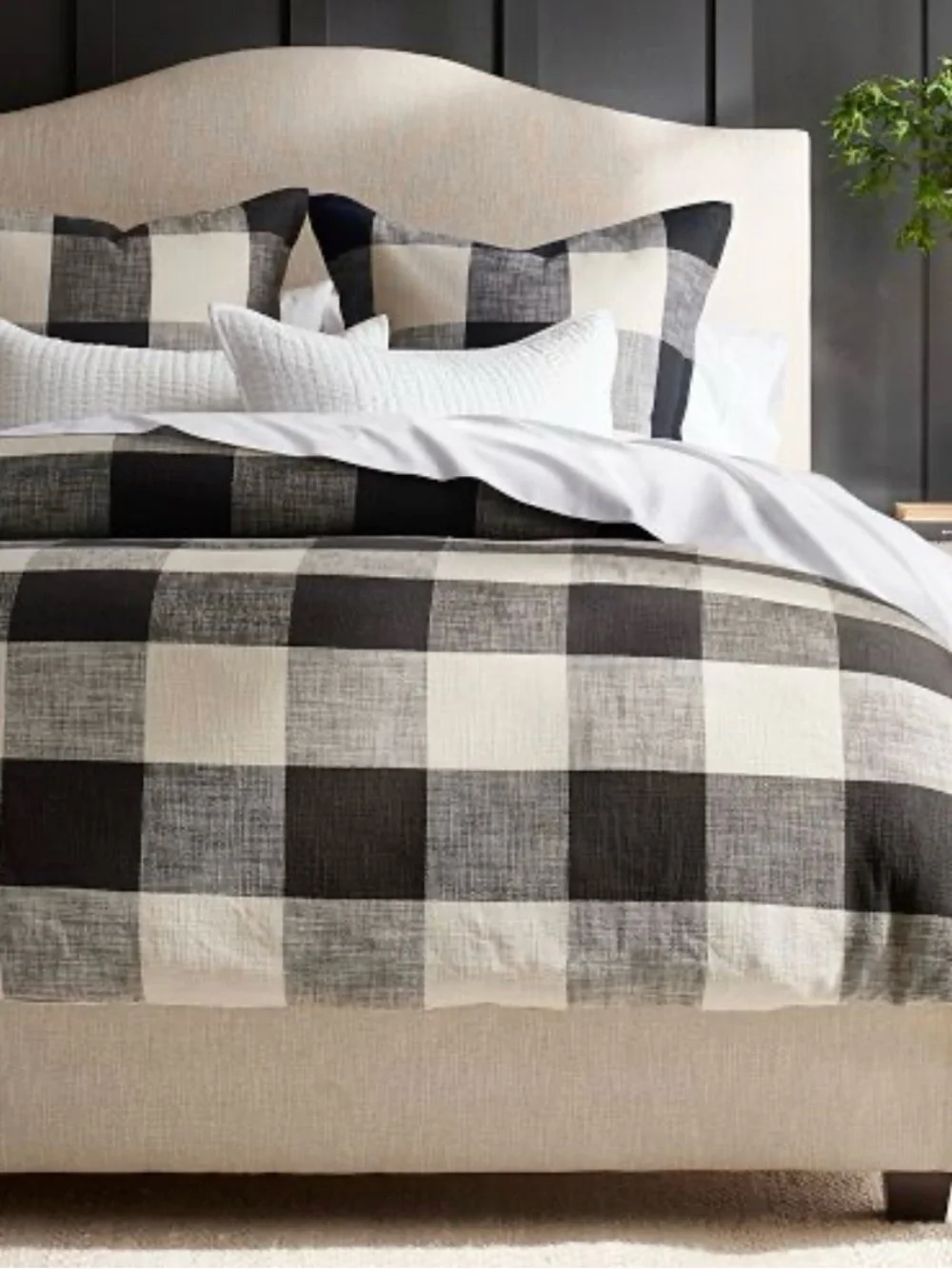 Pottery Barn Bryce Buffalo Check Duvet & Shams